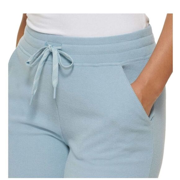 Andrew Marc NY Drawstring Soft Ribbed Active Pants Joggers, Blue,Small, NWT - Picture 3 of 8